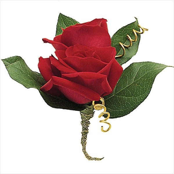boutonniere red rose - photo courtesy of smithers oasis