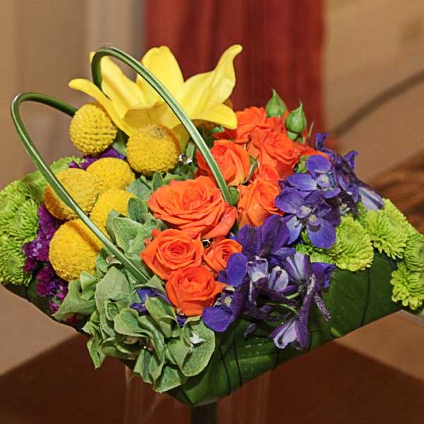 Multi color flower arrangement